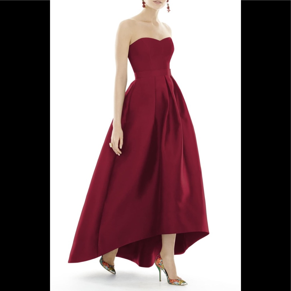 Alfred sung high low cocktail dress